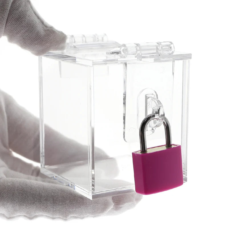 The Chastity Key Safe  key holder keyholder THE CHASTITY KEY SAFE Chastity Game with  Acrylic sexy box sexy toy 2019