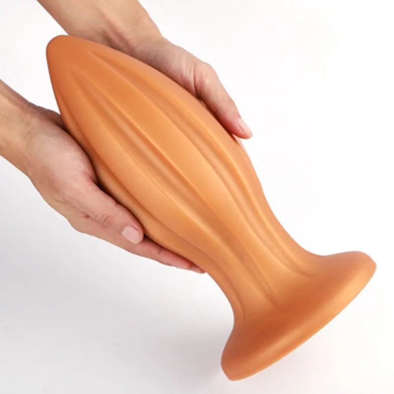 Soft Huge Anal Plug Big Butt Plug Beads Anus Vagina Expansion Stimulator Female Masturbator With Suction Cup Adult Erotic SexToy