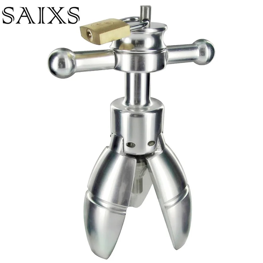 Anal Open Tool Butt Stretching Adult Sex Toy Stainless Steel Anal Plug With Lock Expanding Ass Appliance Sex Toy Drop shipping