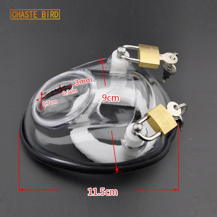 Chaste Bird CB2000 Male Chastity Device Cock Cages Men's Virginity Lock Penis Ring Penis Lock 2 Cock Ring Chastity Belt A139