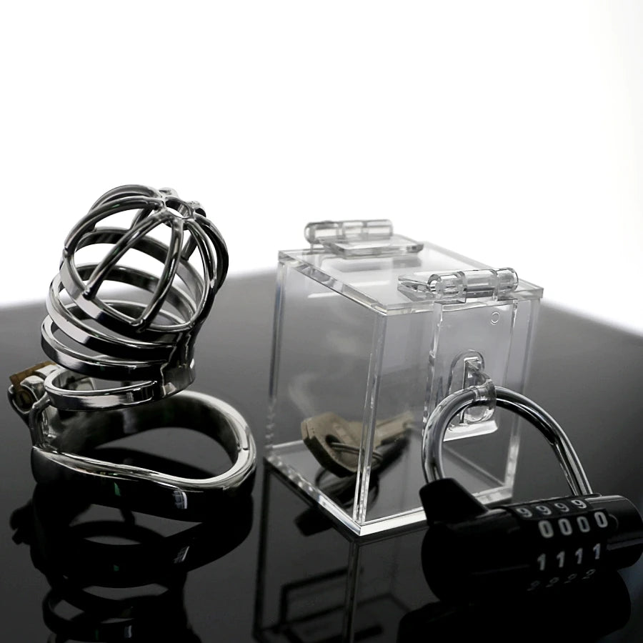 The Chastity Key Safe  key holder keyholder THE CHASTITY KEY SAFE Chastity Game with  Acrylic sexy box sexy toy 2019