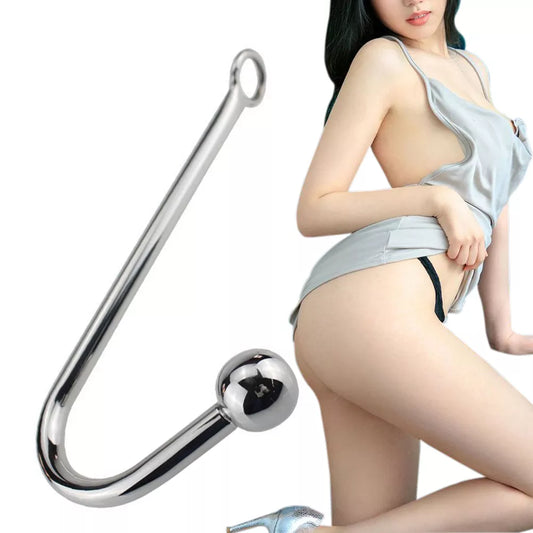 Stainless Steel Ball Anal Hook Metal Anal Plug Adult Sex Game Butt Plug Sex Shop BDSM Erotic Sex Product for Man Woman Gay