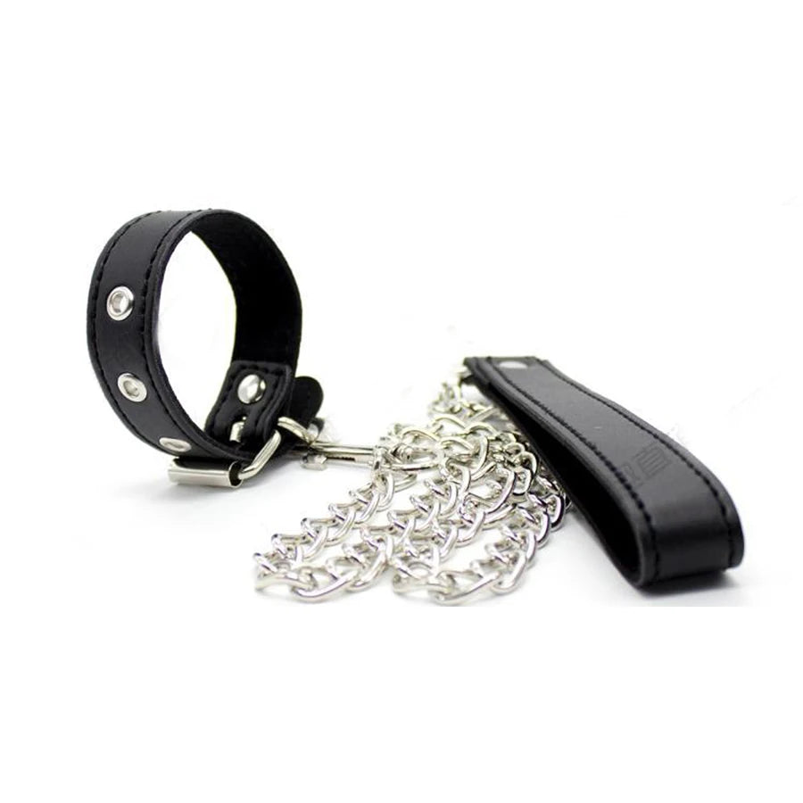 Leather Scrotum Leashes Cockring, Cock And Ball Chastity Cage ,Add Weight Penis Ring Bondage,Ball Strethcer for CBT