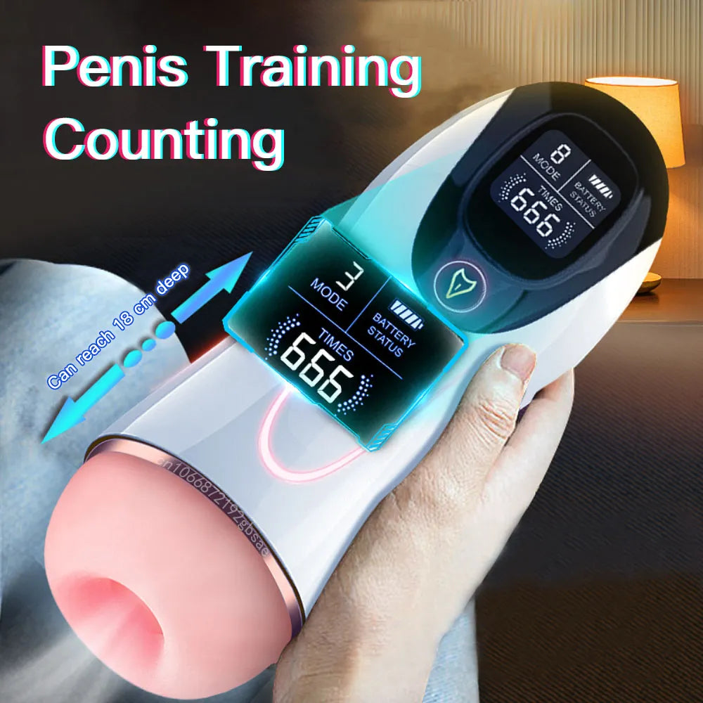 Sex Machine Toys Automatic Sucking Masturbation Cup For Men Deep Throat Oral Vagina Suction Blowjob Vibrating Male Masturbator