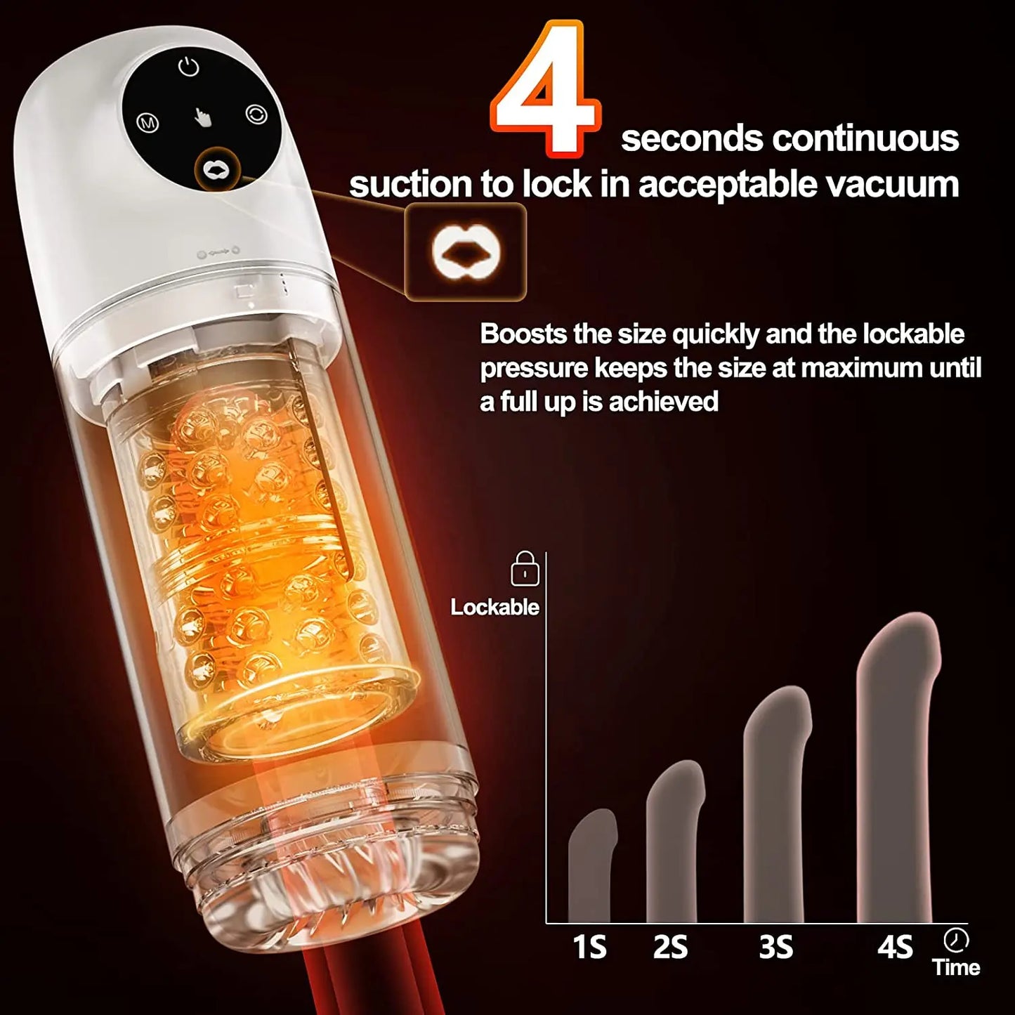 Automatic Rotation Male Masturbator IPX7 Waterproof Silicone Vagina Blowjob Sucking Machine Sex Toys for Men Masturbation Cup