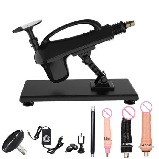 Telescopic Sex Machines 60mm Stroke Automatic Female Masturbation Sexual Kits 3XLR Sex Machines 0-500rpm Big Dildo DIY Sex Toys
